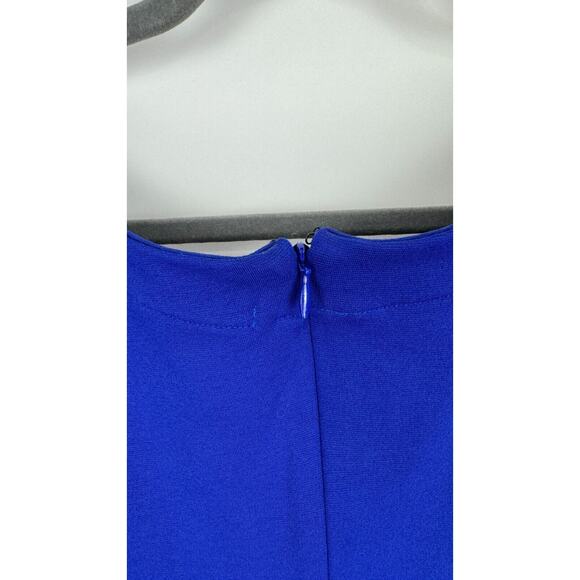 Rebel Wilson Womens Blue Black Colorblock 3/4 Sleeve Dress V Neck Size 1X NWT - Picture 4 of 11